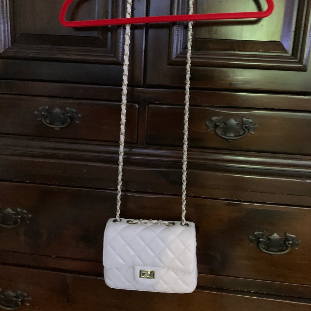 White purse